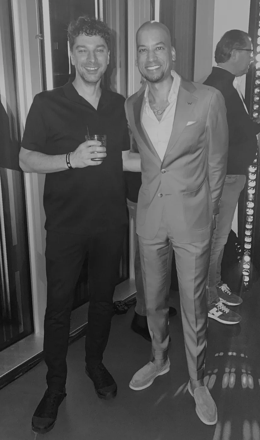 Marc Herdes met iemand op een avond