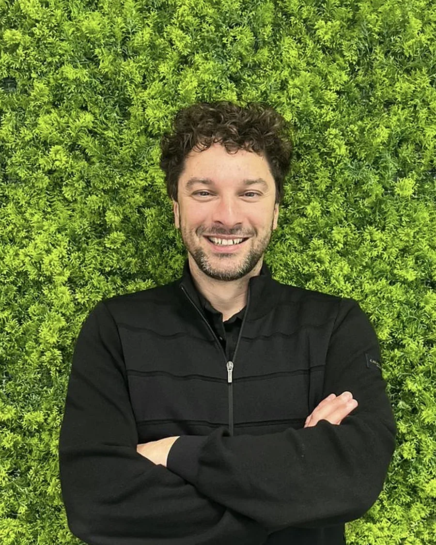 Marc Herdes op kantoor