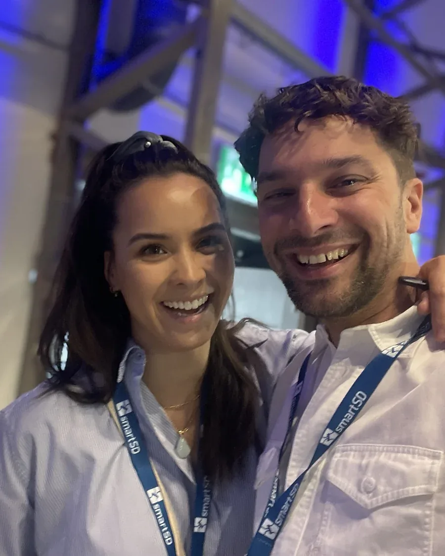 Marc Herdes en Eline Klaver bij smartSD